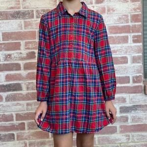 Gap Kids Red Plaid Dress Sz 12